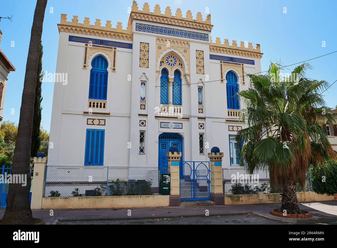 Hyères (sud-est de la France): La "villa tunisienne" (villa tunisienne) Banque D'Images