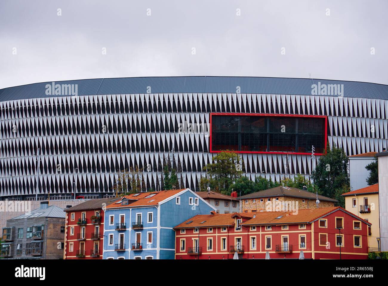 Stade de football San Mamés. Athletic Club de Bilbao. Bilbao, pays Basque, Espagne Banque D'Images