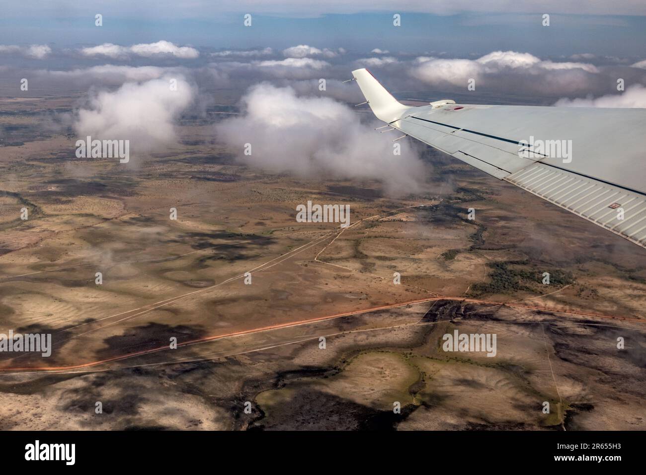 Vol de Rupunununununununununi Savannah à Georgetown, Guyana Banque D'Images