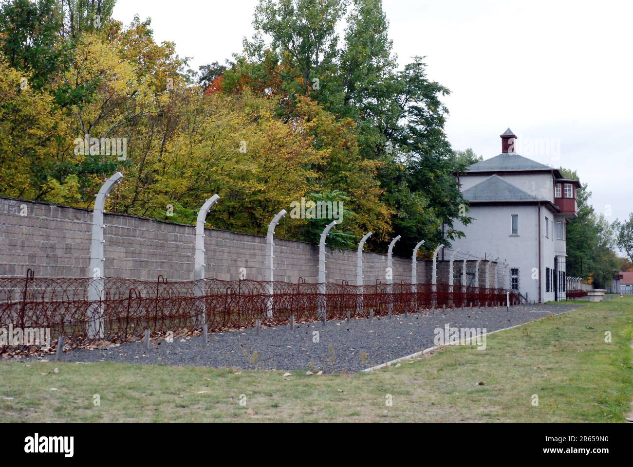 Sachenhausen Camp, Allemagne Banque D'Images