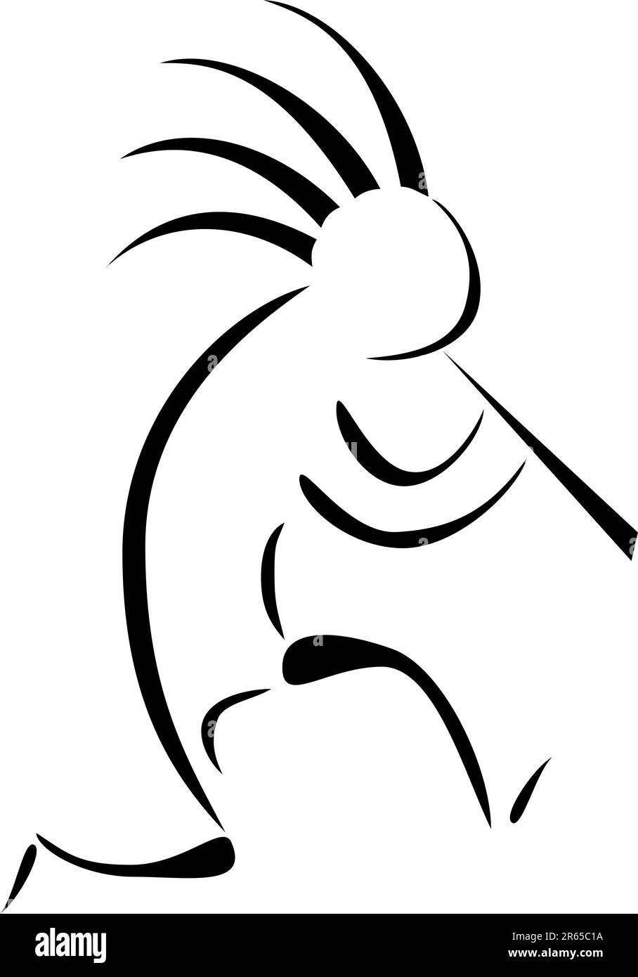 Un tatouage tribal kokopelli Illustration de Vecteur