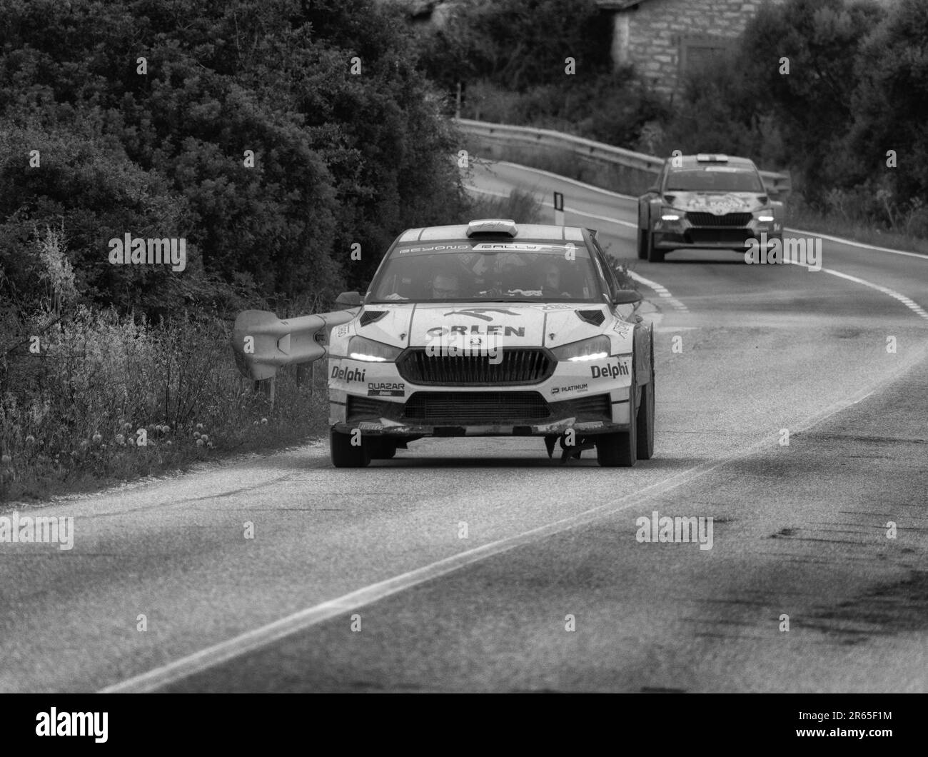 Olbia , Italie - 02-06-2023: WCR Rally Italie SARDAIGNE MÊME VOITURE DE COURSE Banque D'Images