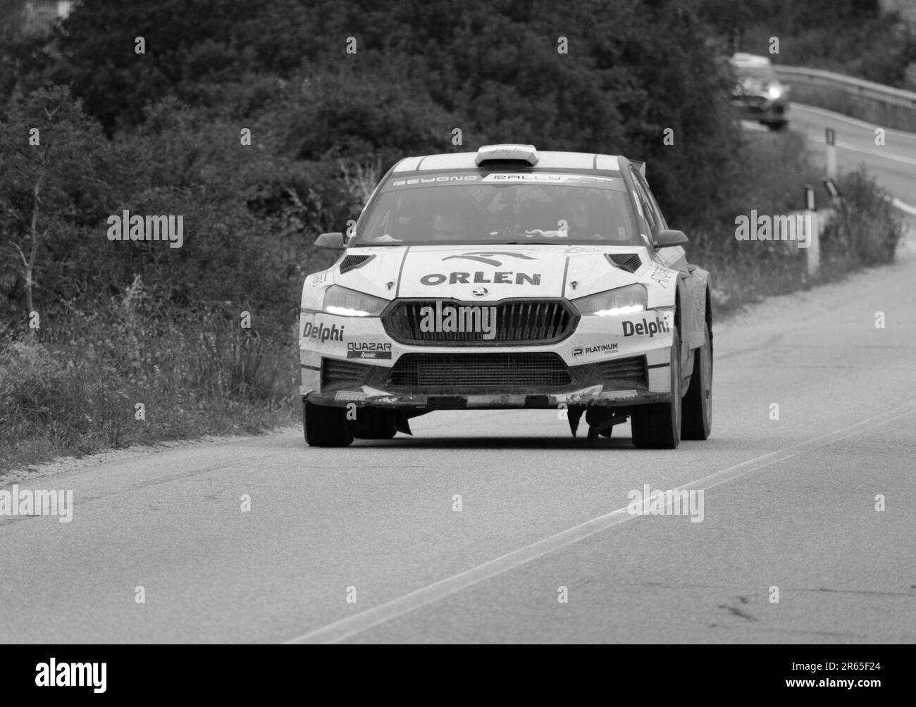 Olbia , Italie - 02-06-2023: WCR Rally Italie SARDAIGNE MÊME VOITURE DE COURSE Banque D'Images