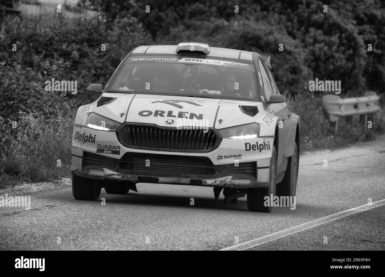 Olbia , Italie - 02-06-2023: WCR Rally Italie SARDAIGNE MÊME VOITURE DE COURSE Banque D'Images