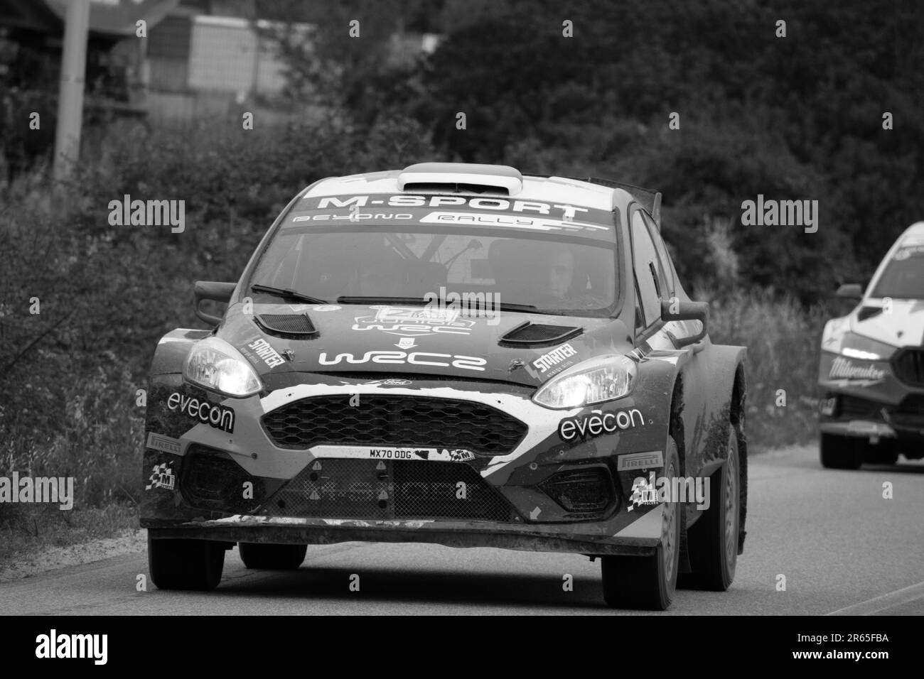 Olbia , Italie - 02-06-2023: WCR Rally Italie SARDAIGNE MÊME VOITURE DE COURSE Banque D'Images