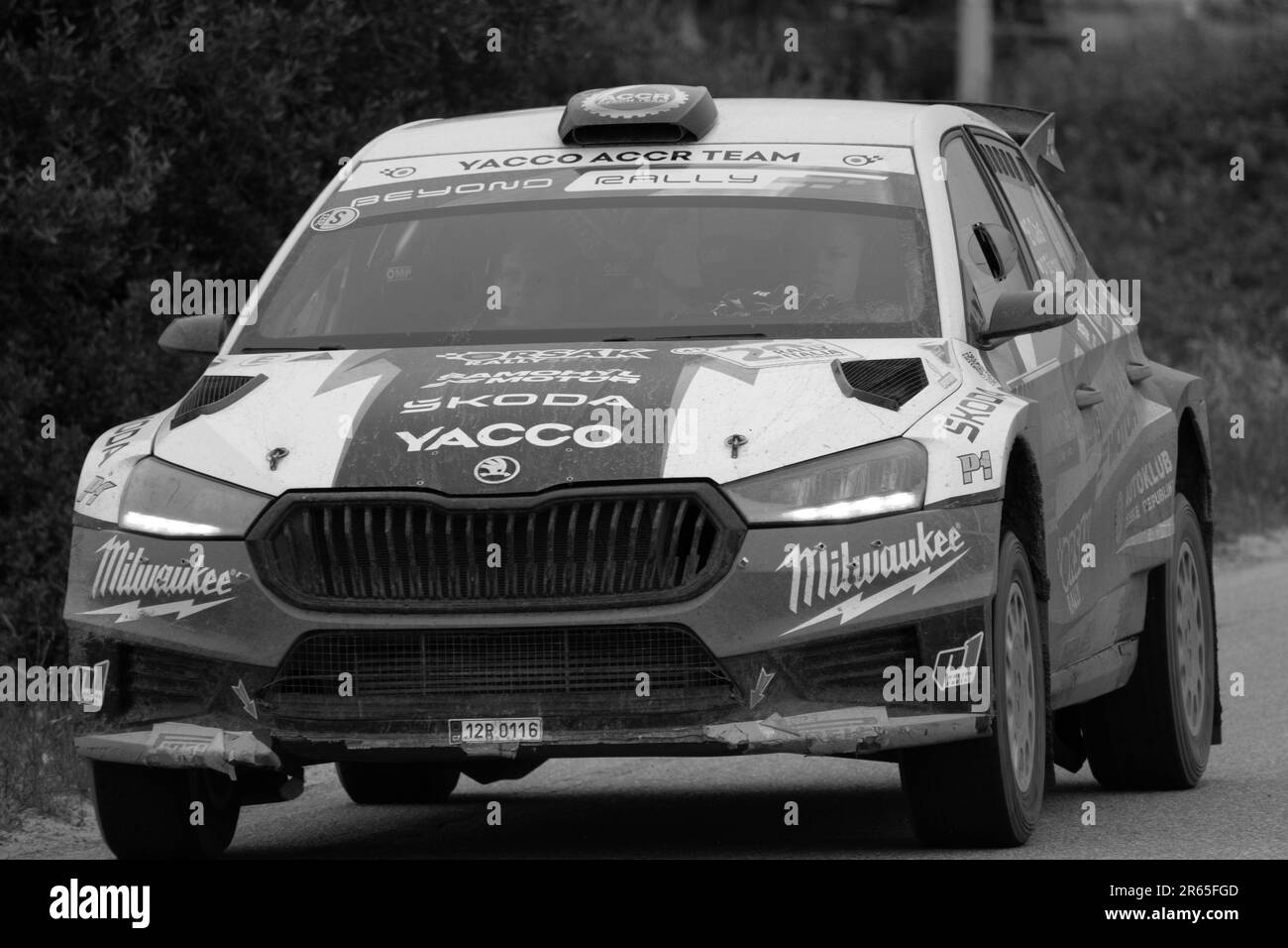 Olbia , Italie - 02-06-2023: WCR Rally Italie SARDAIGNE MÊME VOITURE DE COURSE Banque D'Images