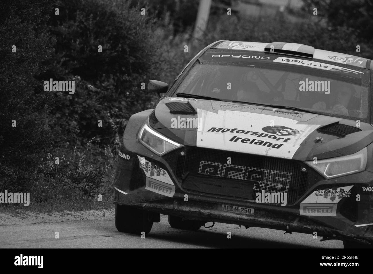 Olbia , Italie - 02-06-2023: WCR Rally Italie SARDAIGNE MÊME VOITURE DE COURSE Banque D'Images
