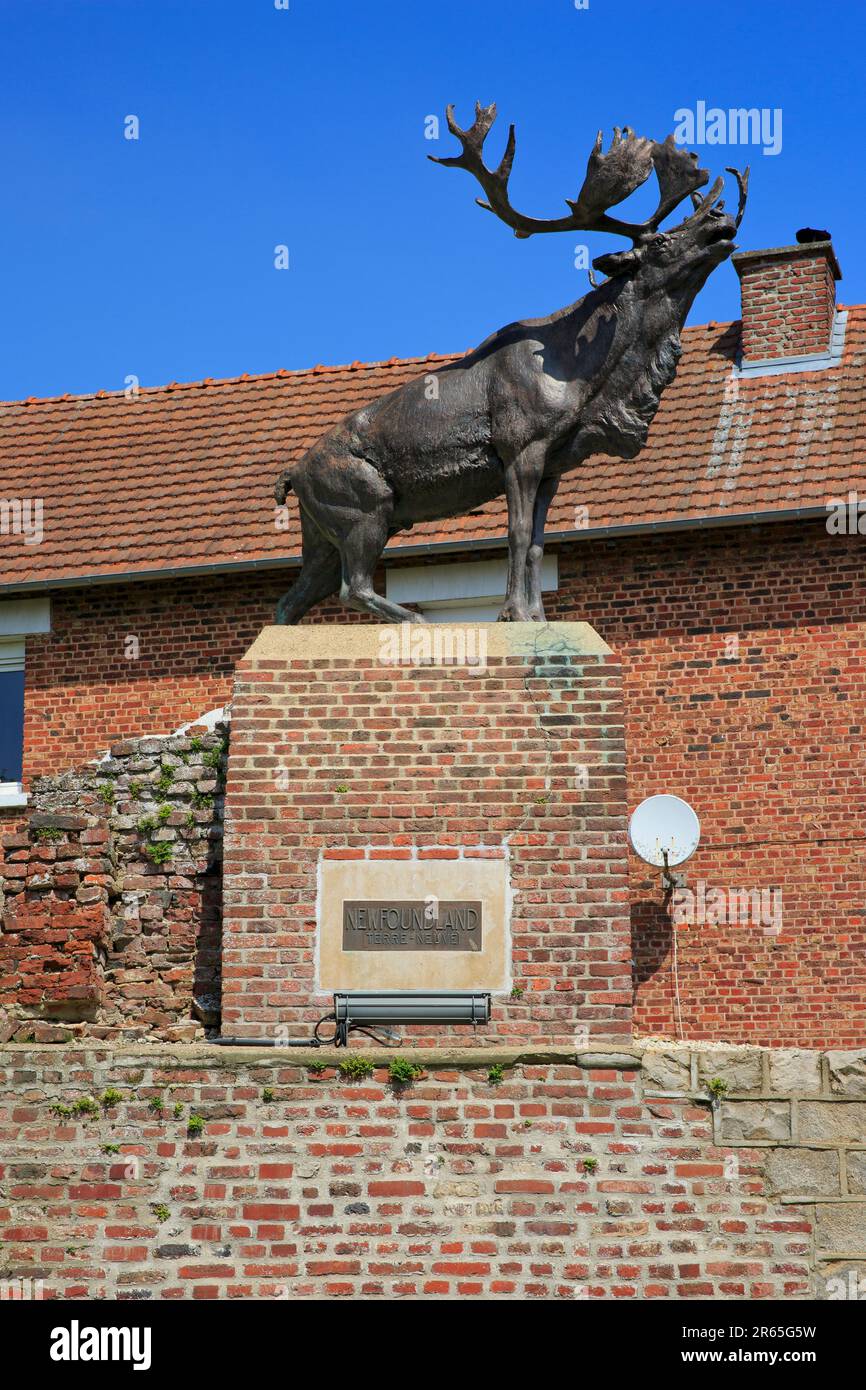 Le Mémorial de la première Guerre mondiale de Terre-Neuve de Monchy-le-Preux (1914-1918) à Monchy-le-Preux (pas-de-Calais), en France Banque D'Images