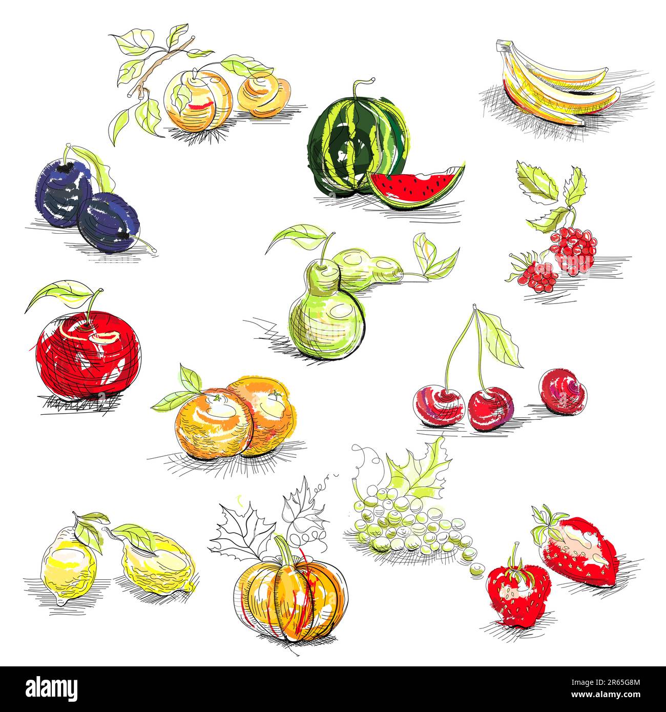 Fruits Illustration de Vecteur