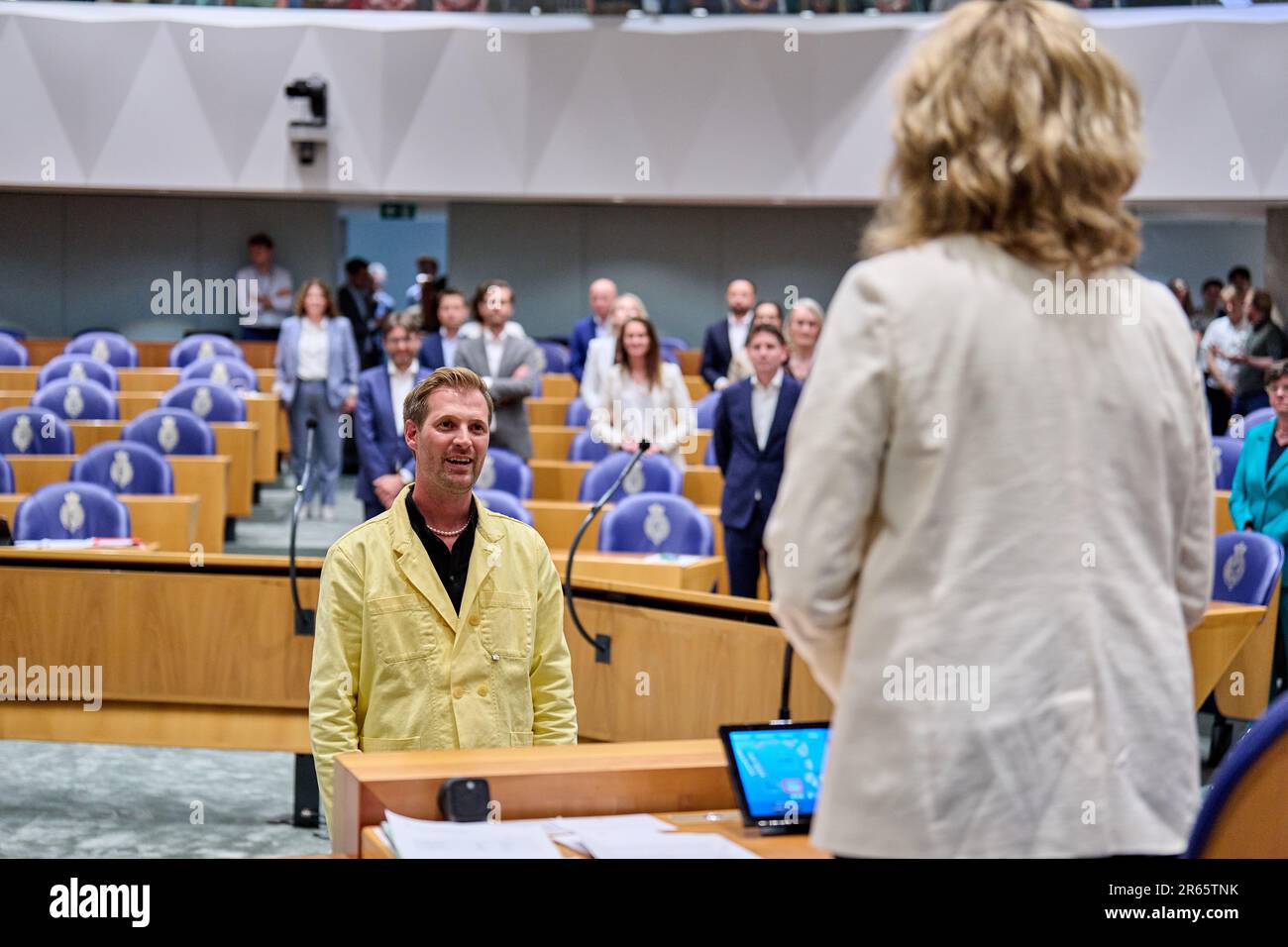 LA HAYE - D66 membre du Parlement Sjoerd Warmerdam lors de son inauguration.ANP PHIL NIJHUIS pays-bas sortie - belgique sortie Banque D'Images
