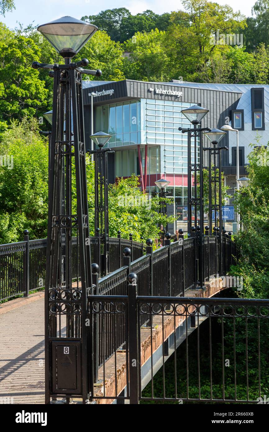 Le centre de transport Interchange à Galashiels Banque D'Images