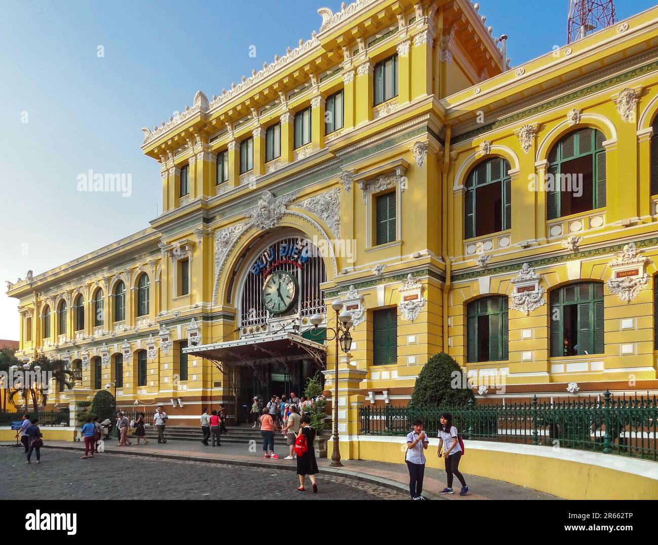 Bureau de poste central de Saigon - Bureau de poste de Ho Chi Minh ville Banque D'Images