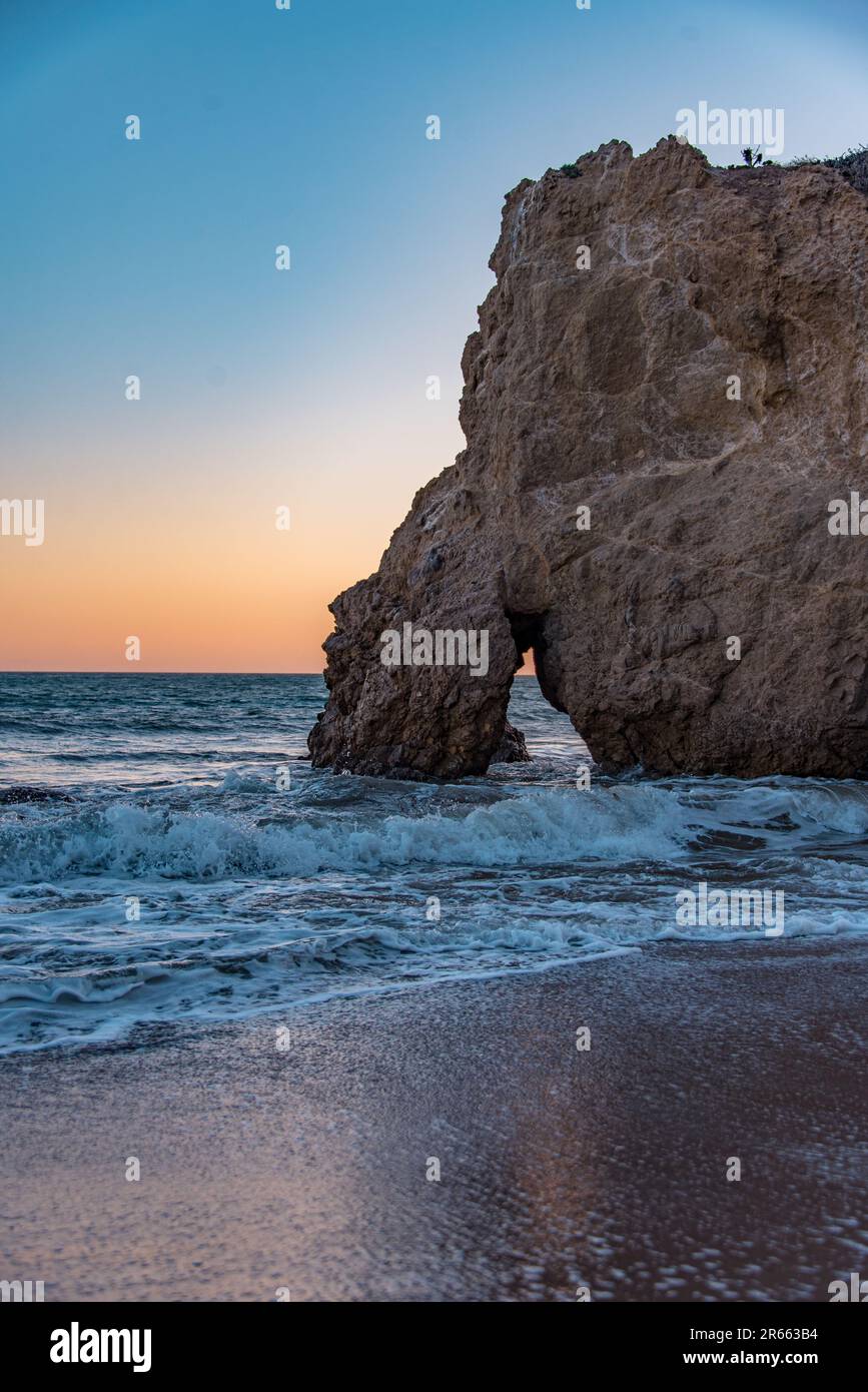 Côte ouest, meilleure côte ; côte californienne au coucher du soleil Banque D'Images