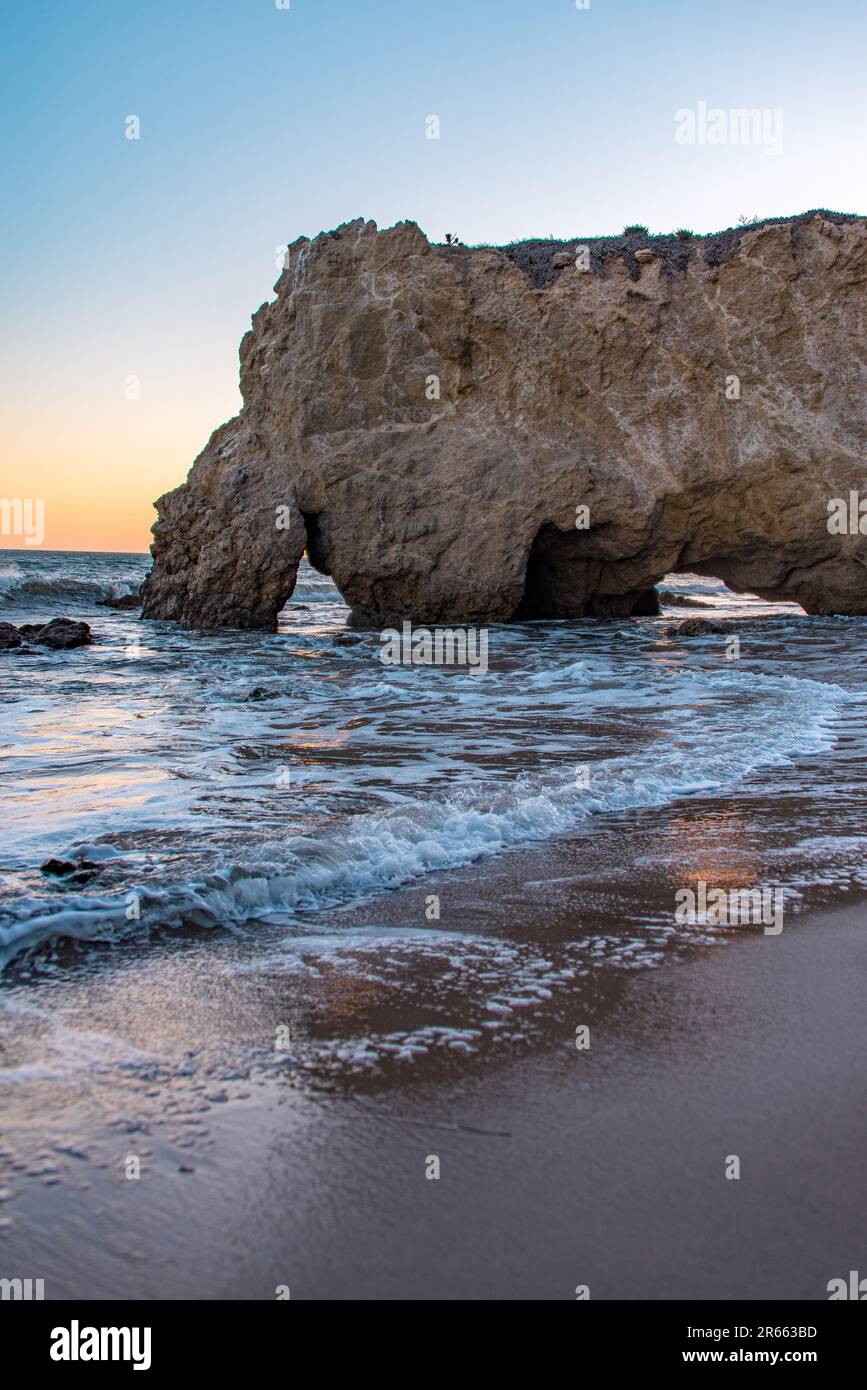 Côte ouest, meilleure côte ; côte californienne au coucher du soleil Banque D'Images