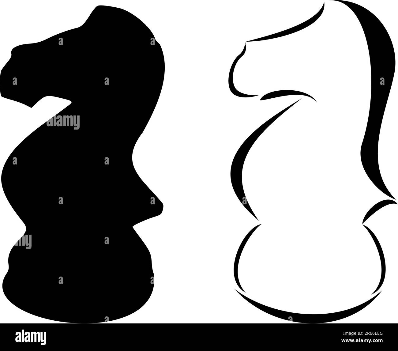 Échecs un jeu de tatouage tribal Illustration de Vecteur