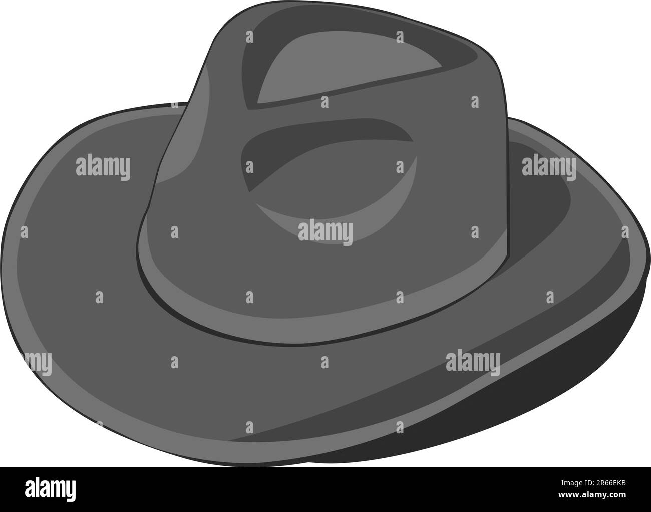 illustration vectorielle entièrement modifiable old hat Illustration de Vecteur