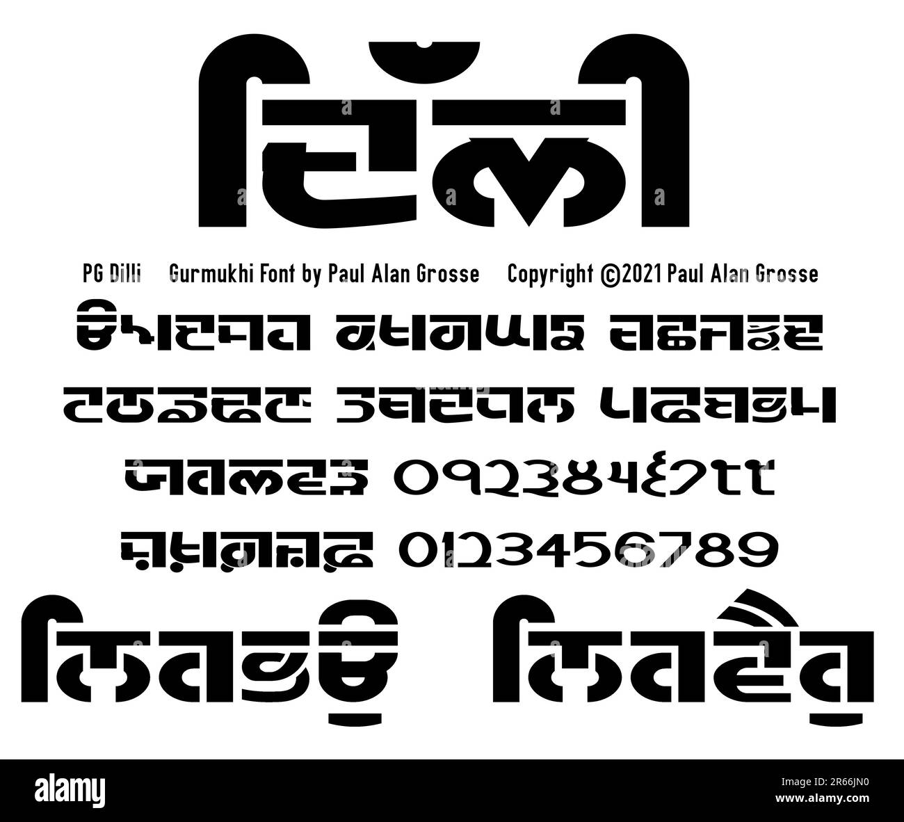Gurmukhi Font Sampler Police Dilli Con ue En 2021 Par Paul Alan Gurmukhi font sampler police dilli con ue en 2021 par paul alan