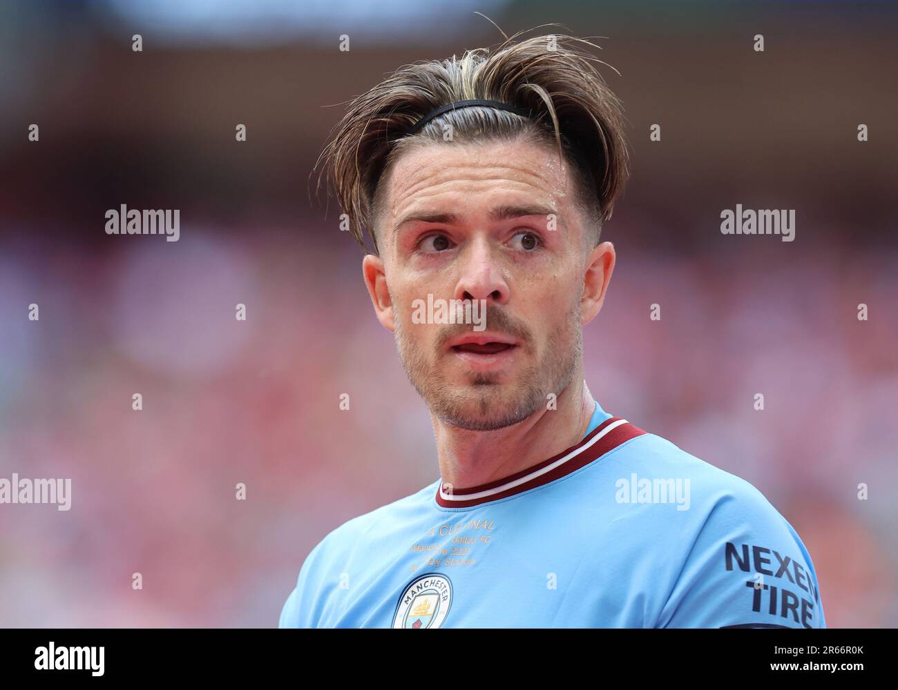 Jack Grealish de Manchester City célèbre après la finale de la coupe