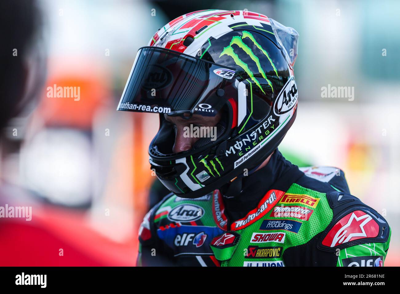 Misano Adriatico, Italie. 04th juin 2023. Jonathan Rea de Kawasaki Racing Team WorldSbk vu pendant le FIM SBK Superbike World Championship Pirelli Emilia-Romagna Round au Misano World circuit. (Photo de Fabrizio Carabelli/SOPA Images/Sipa USA) crédit: SIPA USA/Alay Live News Banque D'Images