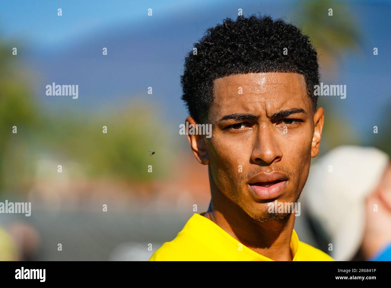 Marbella, Espagne. 07th janvier 2023. Jude Bellingham vu après une session d'entraînement à Marbella. Le joueur de football anglais Jude Bellingham, quitte Borussia Dortmund pour signer le Real Madrid. (Photo de Francis Gonzalez/SOPA Images/Sipa USA) crédit: SIPA USA/Alay Live News Banque D'Images