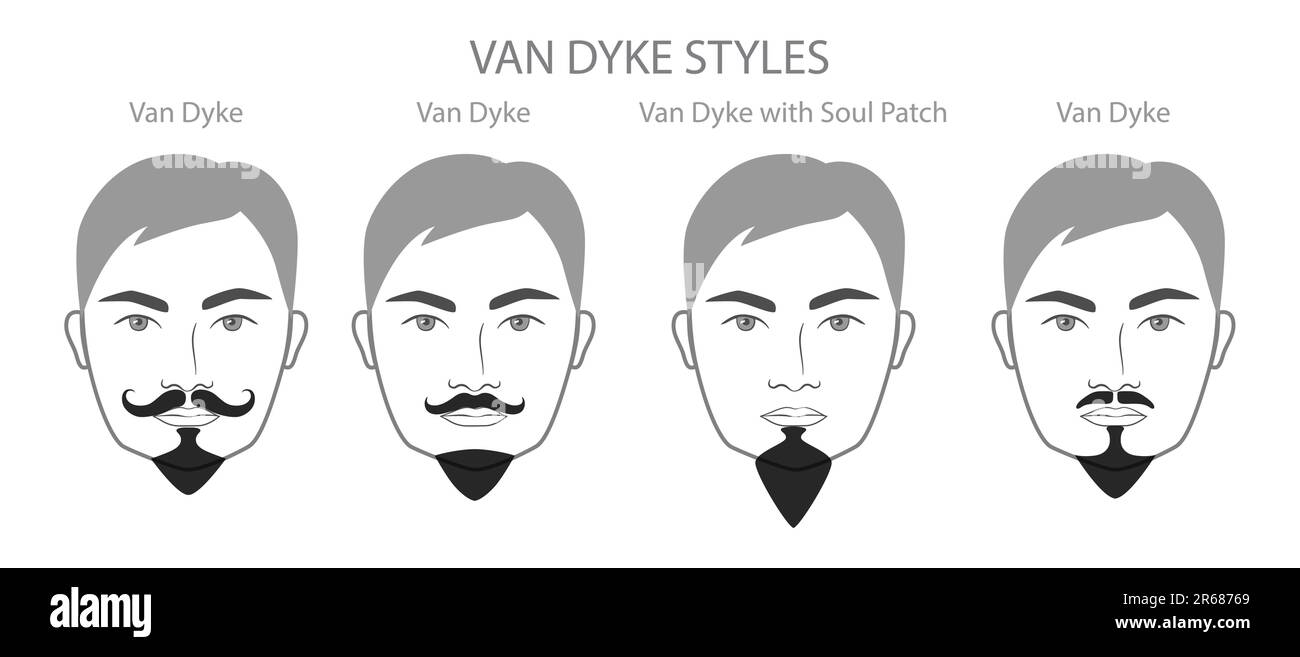 2 Ensembles D'Ensembles De Barbe Et De Sourcils Autocollants