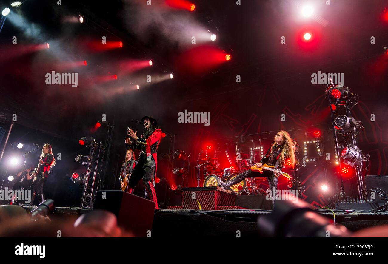 Solvesborg, Suède, 7 juin, 2023 jour 1 AVATAR (se) se produit au Festival du rock de Suède. Credit: PEO Mšller/Alamy Live News Banque D'Images