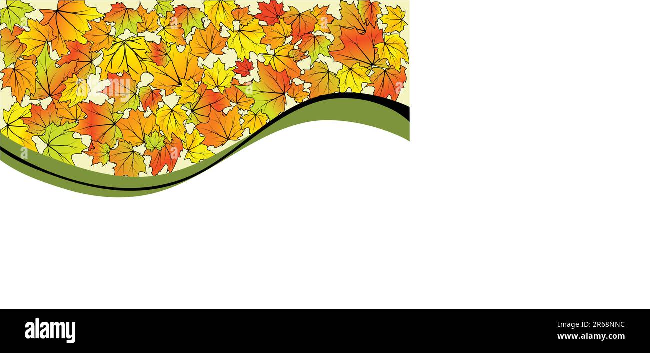 Arrière-plan abstrait d'automne, illustration vectorielle Illustration de Vecteur