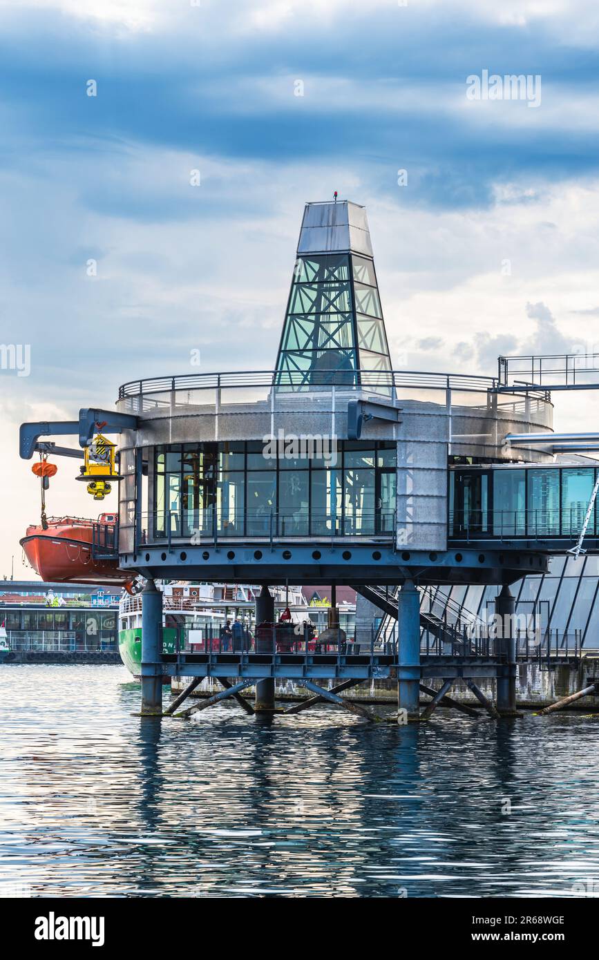 Ville et Marina à Stavanger, Norvège, Europe Banque D'Images