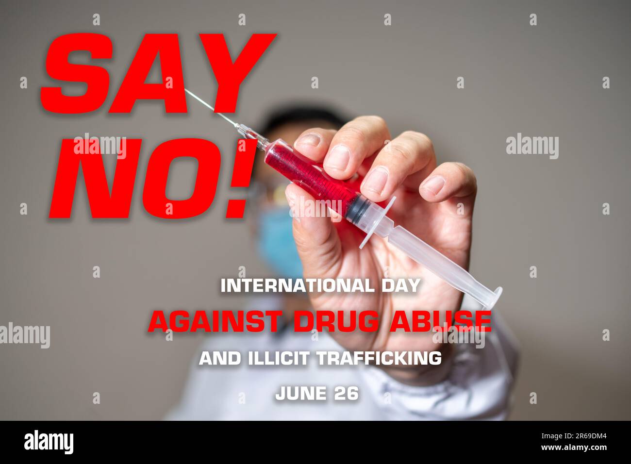 Journée internationale contre l'abus des drogues et le trafic illicite, concept juridique Banque D'Images