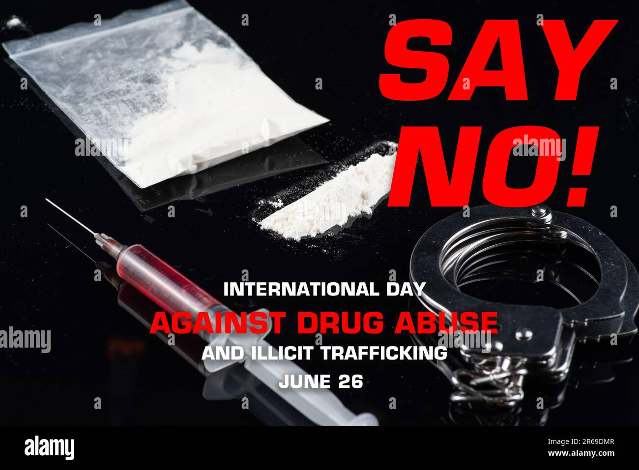 Journée internationale contre l'abus des drogues et le trafic illicite, concept juridique Banque D'Images