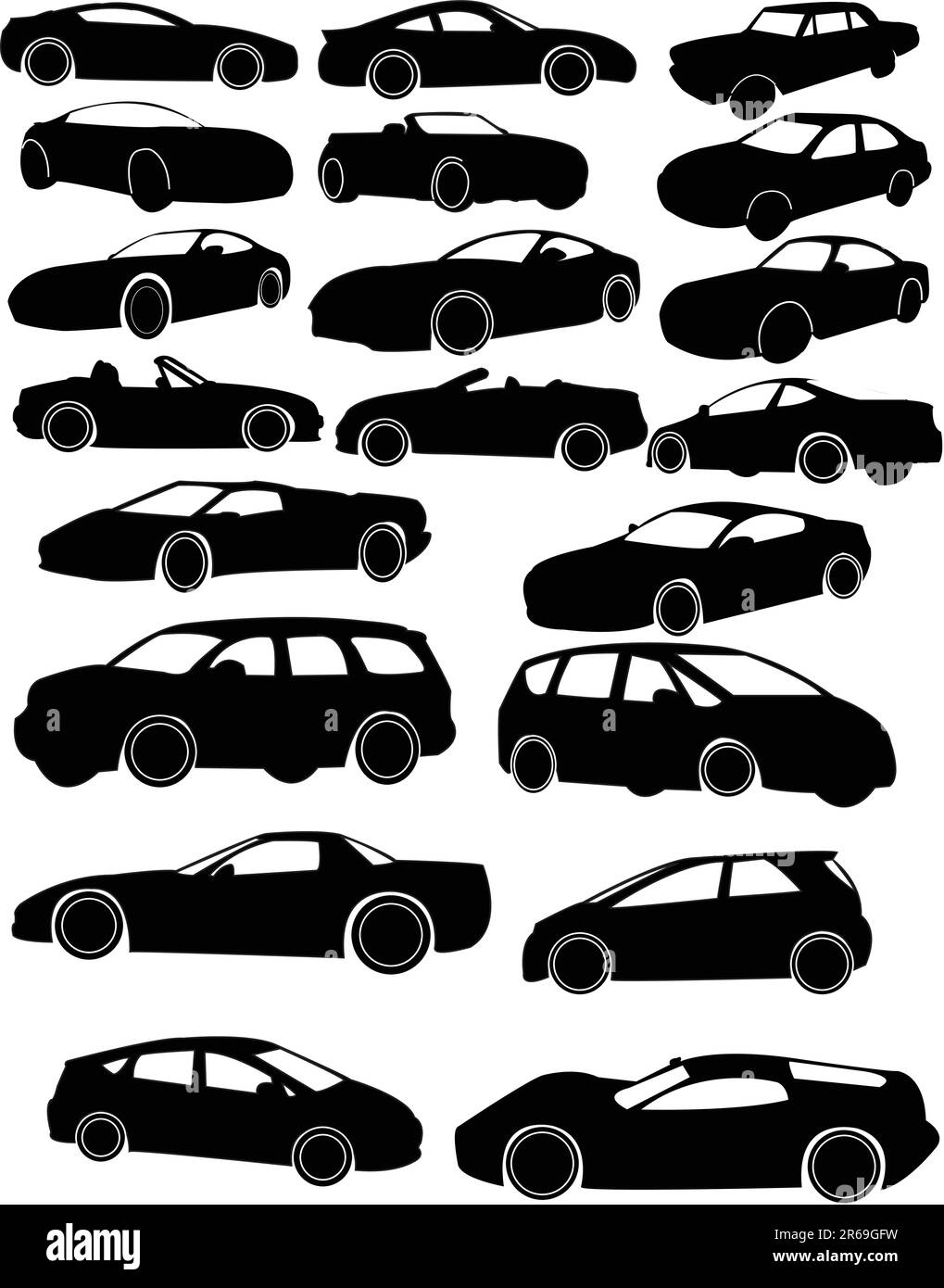 collection de voitures - vecteur Illustration de Vecteur