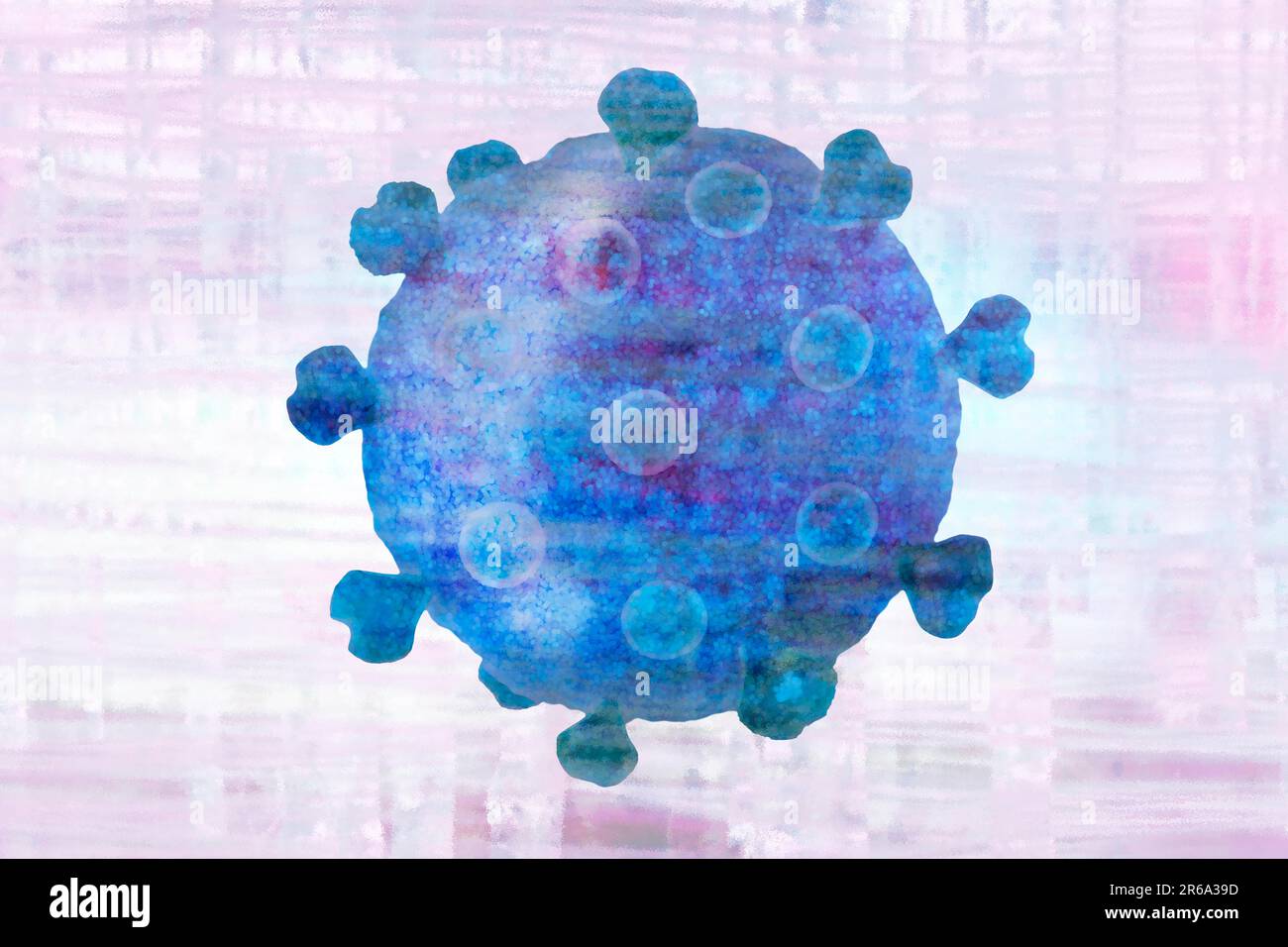 Virus le virus est une structure organique Banque D'Images