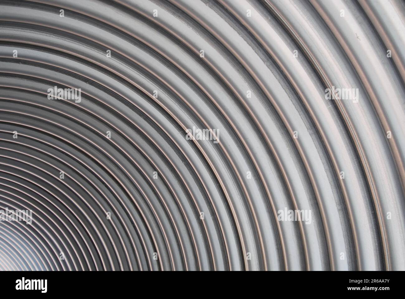 Un gros plan de la texture des tuyaux en spirale Banque D'Images