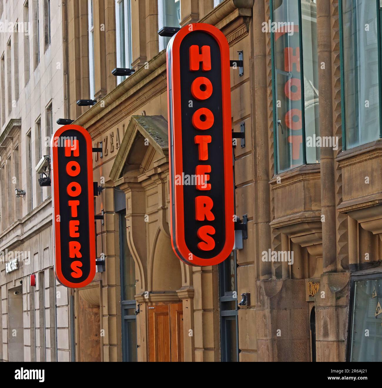 Hooters American style Sports bar - New Zealand House, 18 Water St, Liverpool , Merseyside, Angleterre, ROYAUME-UNI, L2 8TD Banque D'Images