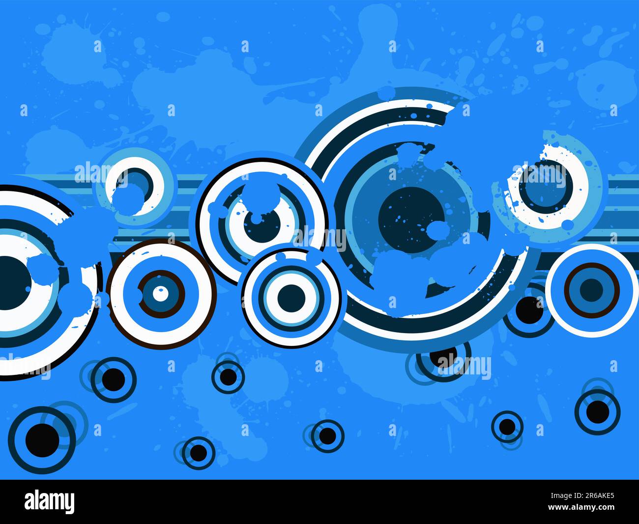 Motif cercle bleu avec éclats (graphique vectoriel) Illustration de Vecteur
