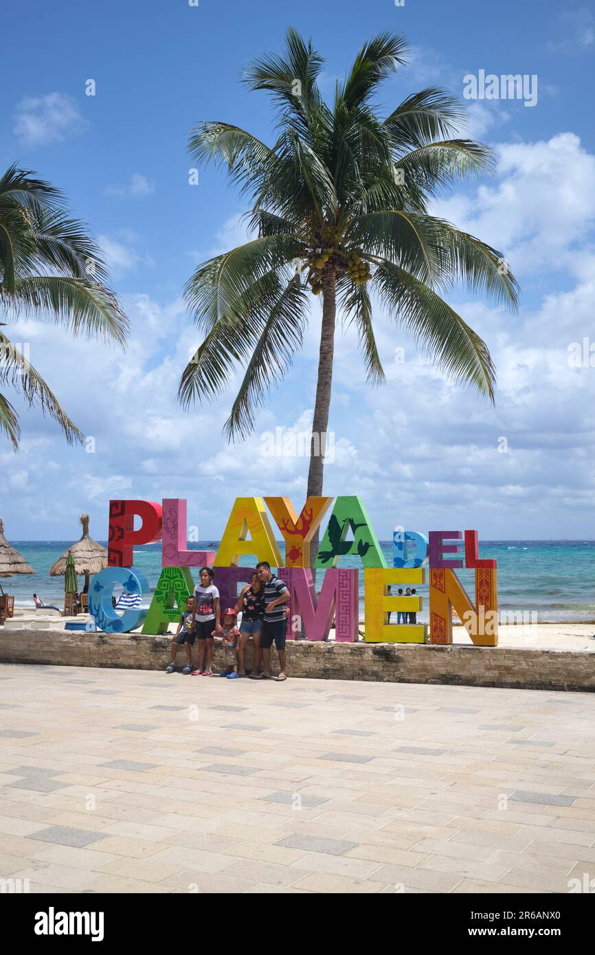Playa Del Carmen Yucatan Mexique Banque D'Images