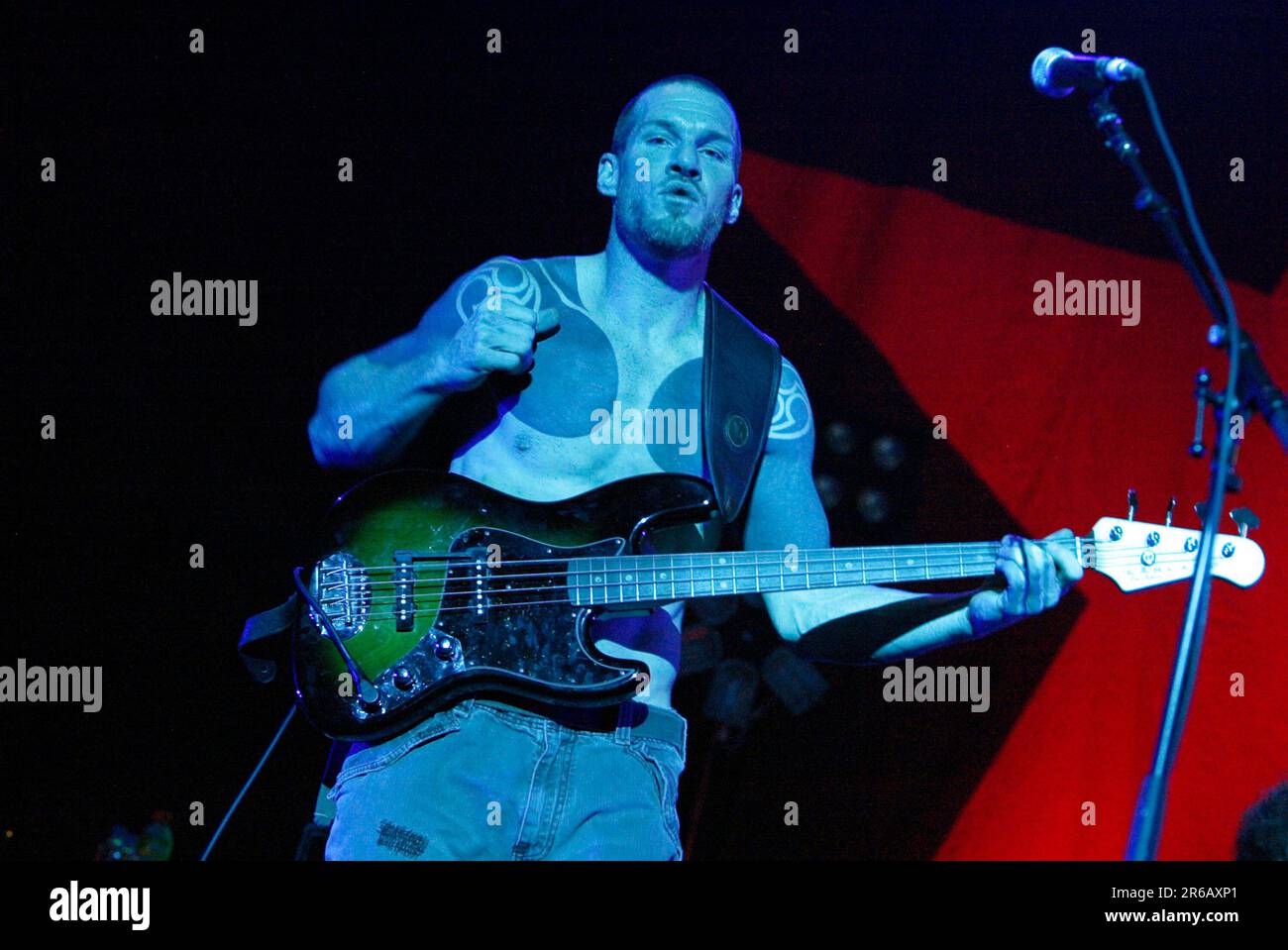 Tim Commerford rage Against the machine en concert au Sydney Entertainment Centre. Sydney, Australie. 22.01.08. Banque D'Images Tim Commerford rage Against the machine en concert au Sydney Entertainment Centre. Sydney, Australie. 22.01.08. Banque D'Images