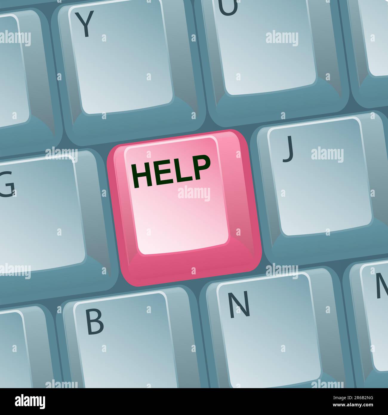 Illustration de l'aide du clavier Illustration de Vecteur