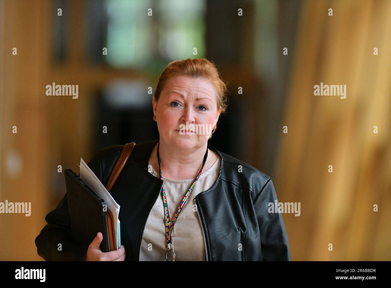 Edinburgh, Écosse, Royaume-Uni, 08 juin 2023. Emma Harper au Parlement écossais. credit sst/alamy nouvelles en direct Banque D'Images