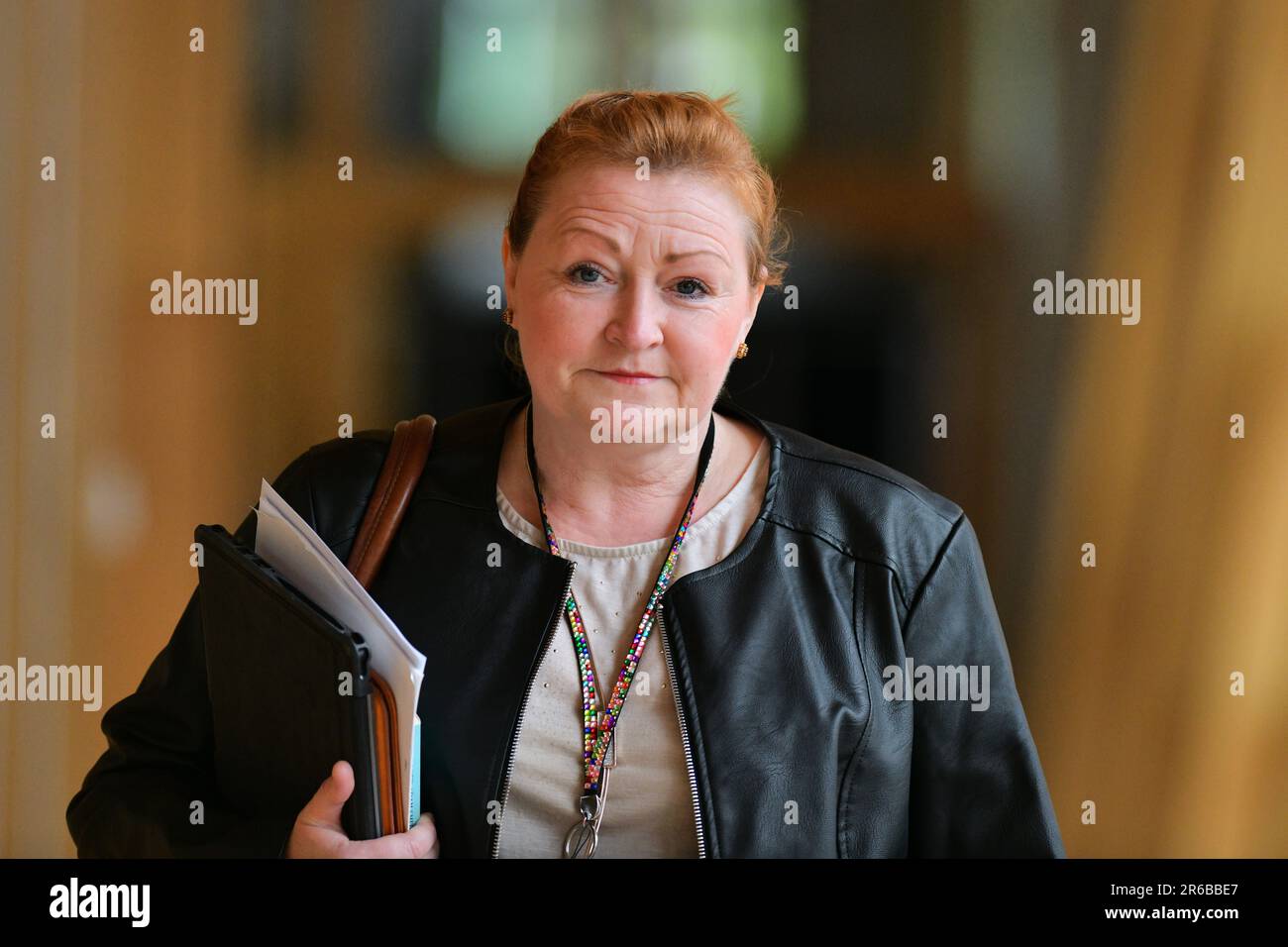 Edinburgh, Écosse, Royaume-Uni, 08 juin 2023. Emma Harper au Parlement écossais. credit sst/alamy nouvelles en direct Banque D'Images
