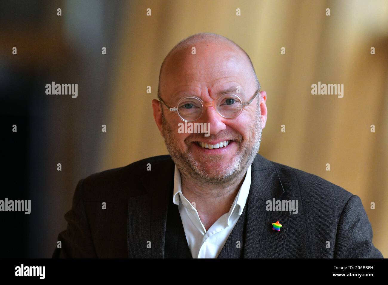 Edinburgh, Écosse, Royaume-Uni, 08 juin 2023. Patrick Harvie au Parlement écossais. credit sst/alamy nouvelles en direct Banque D'Images