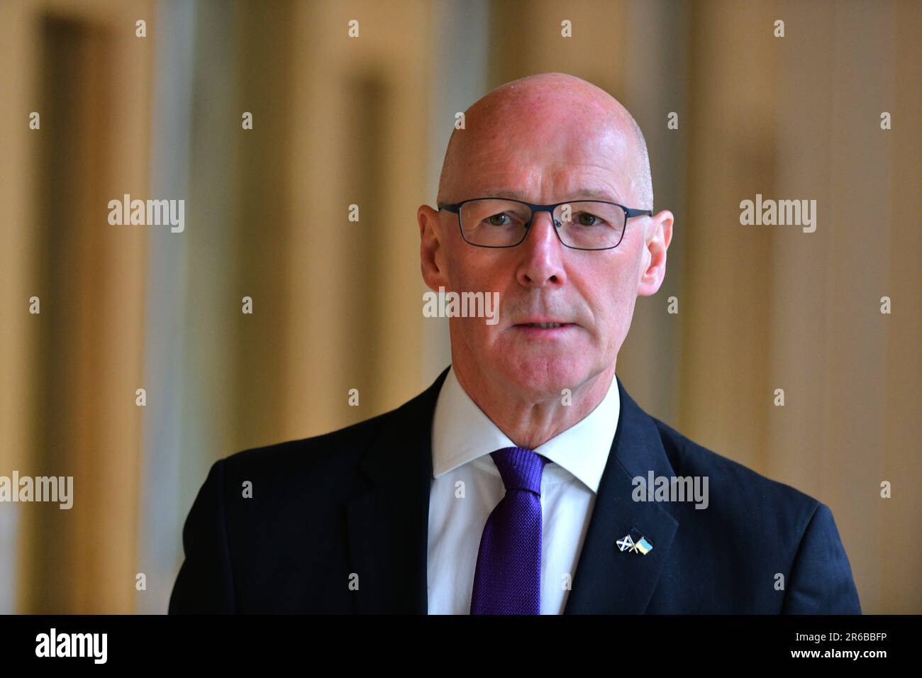Edinburgh, Écosse, Royaume-Uni, 08 juin 2023. John Swinney au Parlement écossais. credit sst/alamy nouvelles en direct Banque D'Images