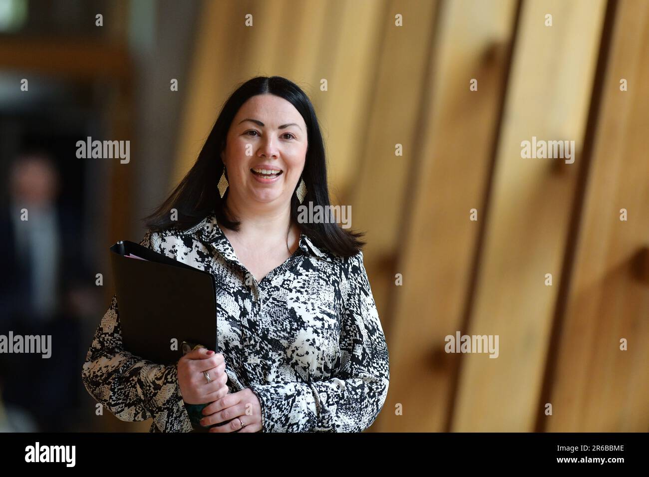 Edinburgh, Écosse, Royaume-Uni, 08 juin 2023. Monica Lennon au Parlement écossais. credit sst/alamy nouvelles en direct Banque D'Images