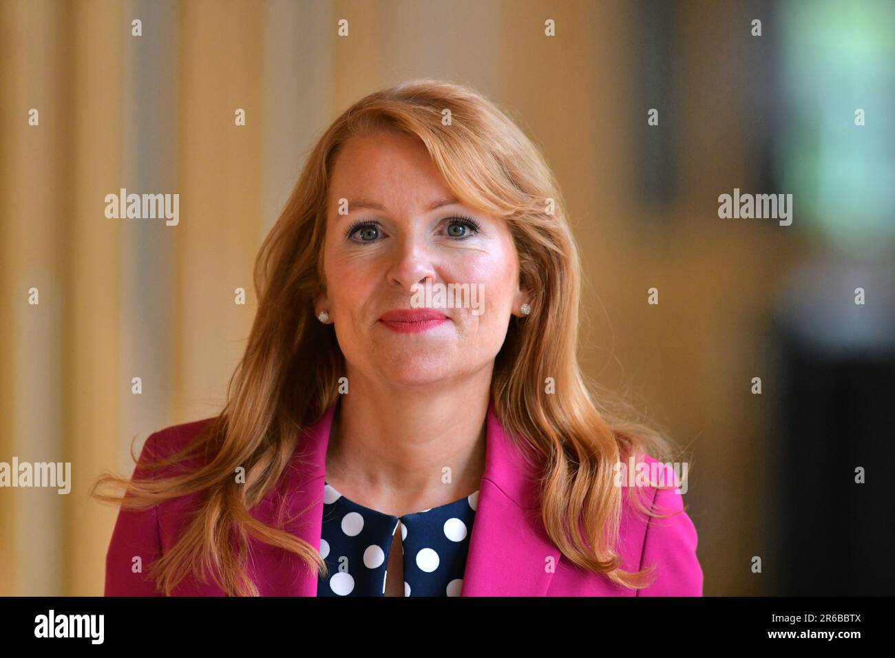 Edinburgh, Écosse, Royaume-Uni, 08 juin 2023. Ash Regan au Parlement écossais. credit sst/alamy nouvelles en direct Banque D'Images