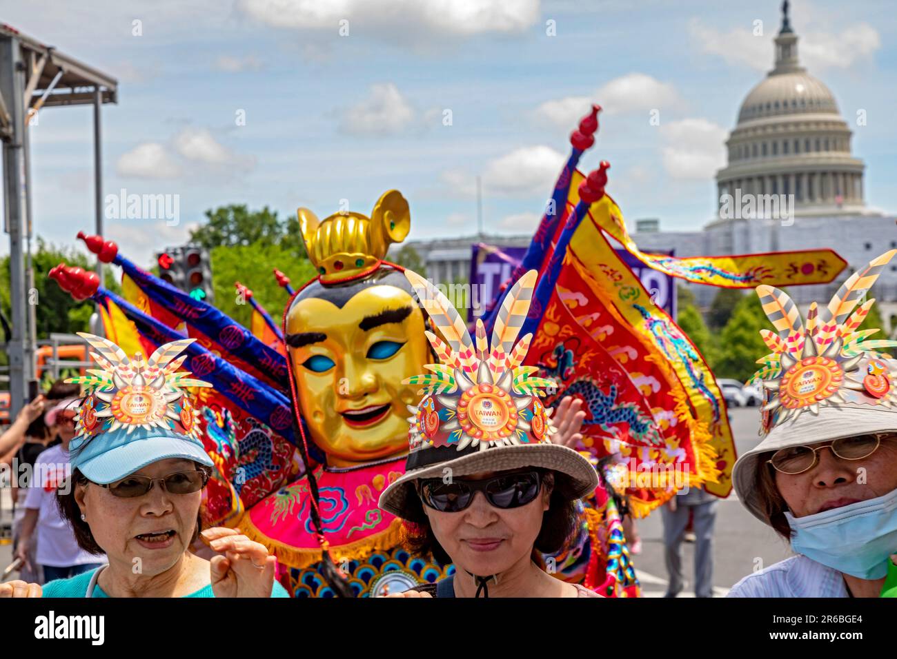 Washington, DC - Foire de Fiesta Asia Street. Le festival annuel propose des divertissements et des plats de plus de 20 cultures panasiatiques. Elle est maintenue Banque D'Images
