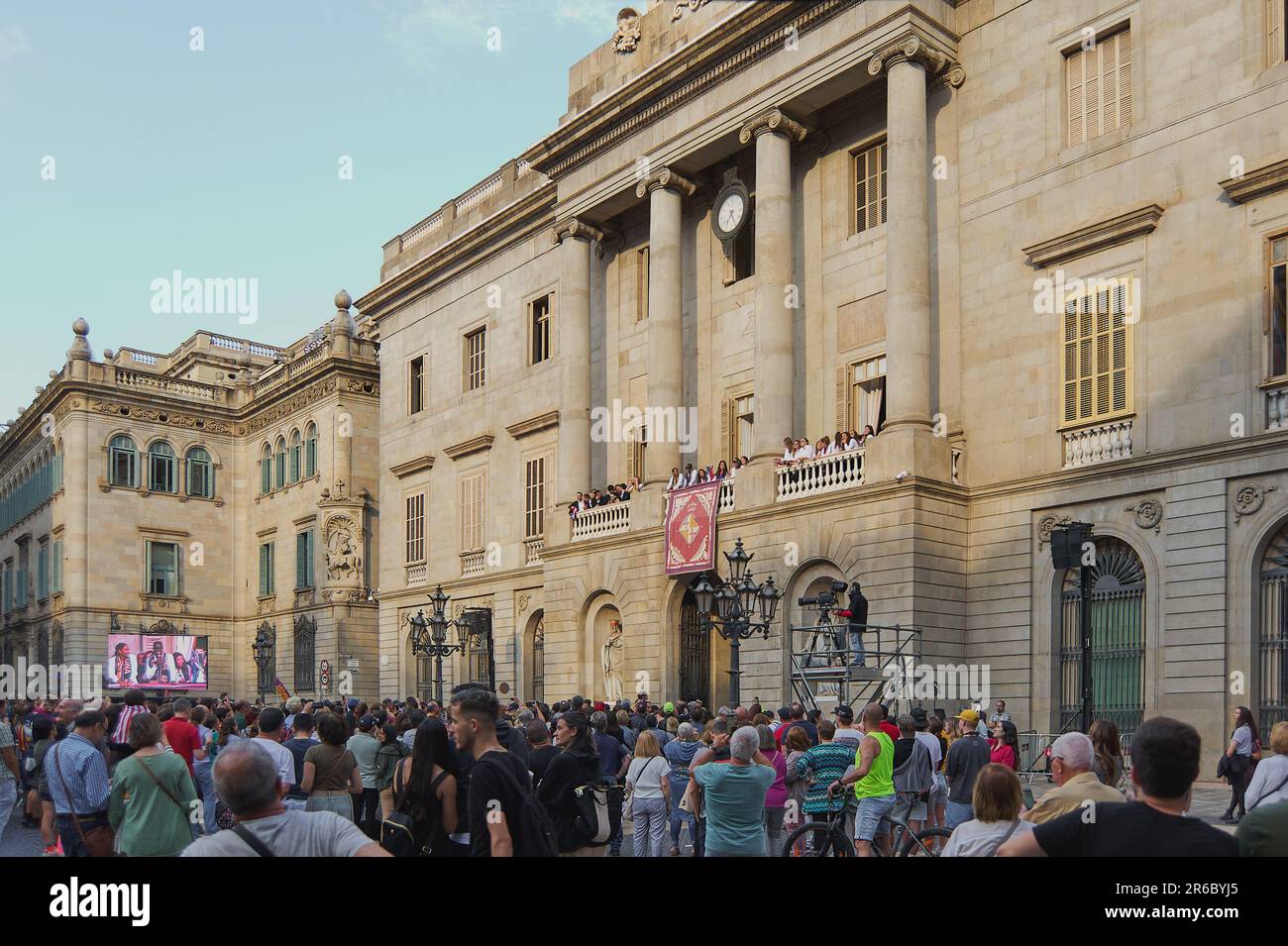 Barcelone - 08 juin 2023 : club de football Barcelone champions de la ligue espagnole de football féminin Banque D'Images