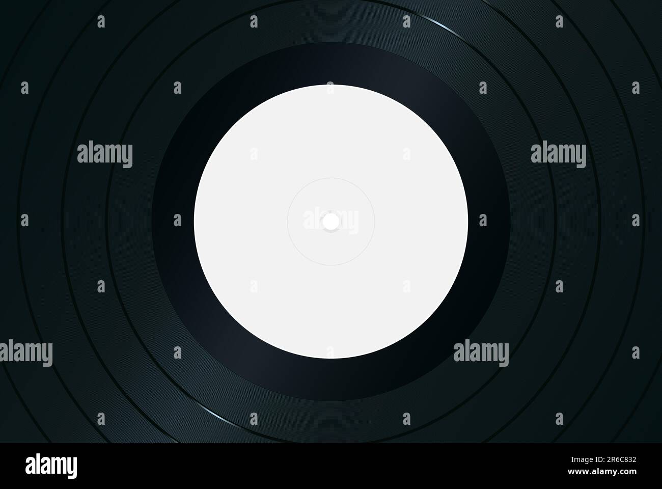 Gros plan de l'enregistrement gramophone. Illustration vectorielle très détaillée. Illustration de Vecteur