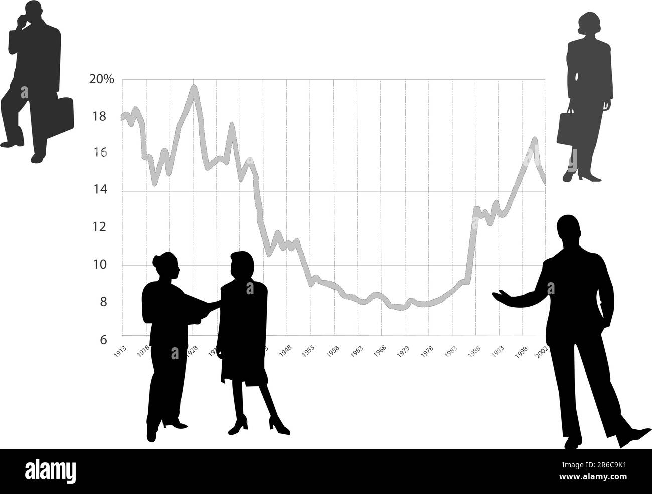 les silhouettes pour hommes d'affaires peuvent être utilisées séparément Illustration de Vecteur