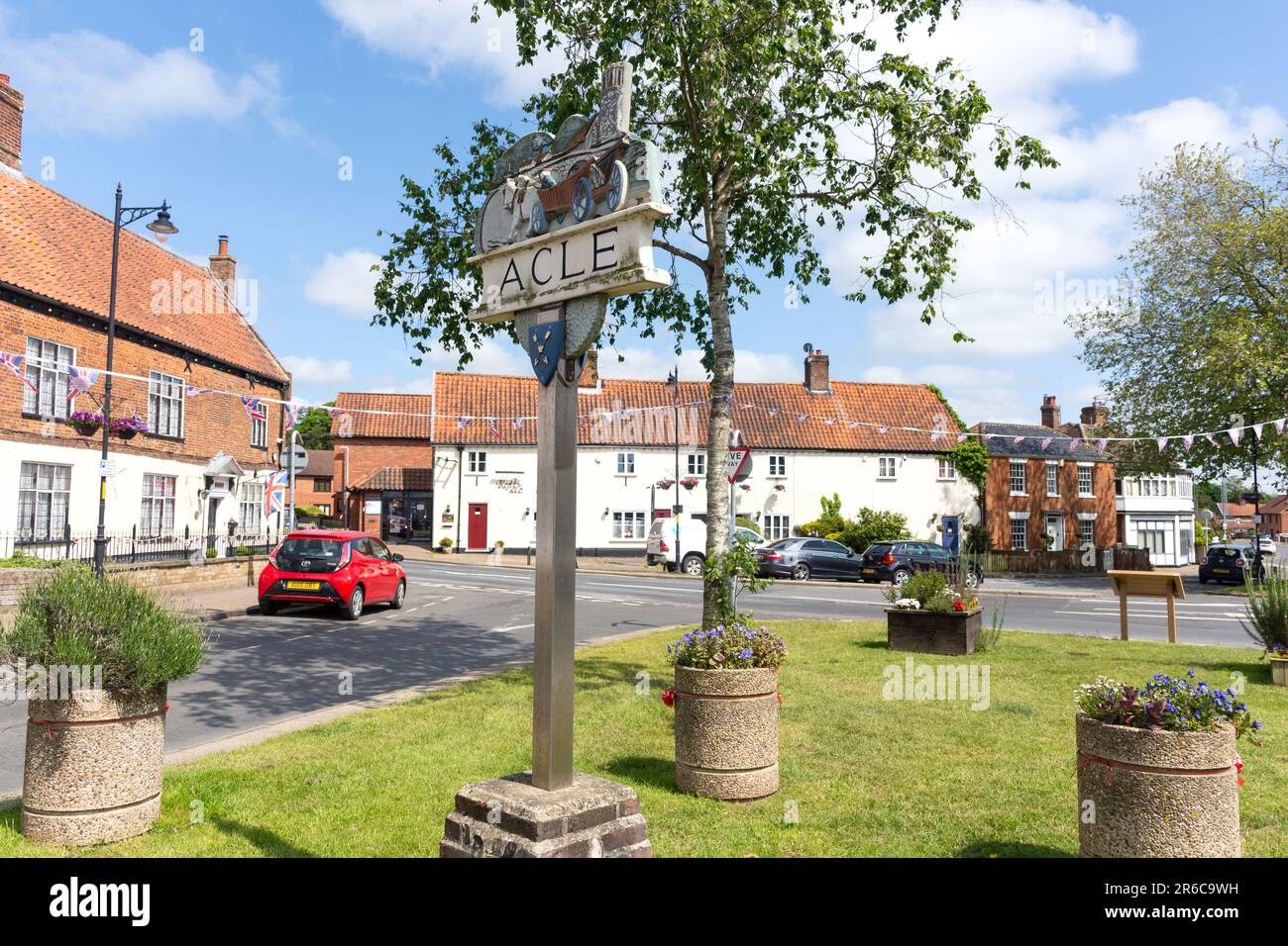 The Street, Acle, Norfolk, Angleterre, Royaume-Uni Banque D'Images