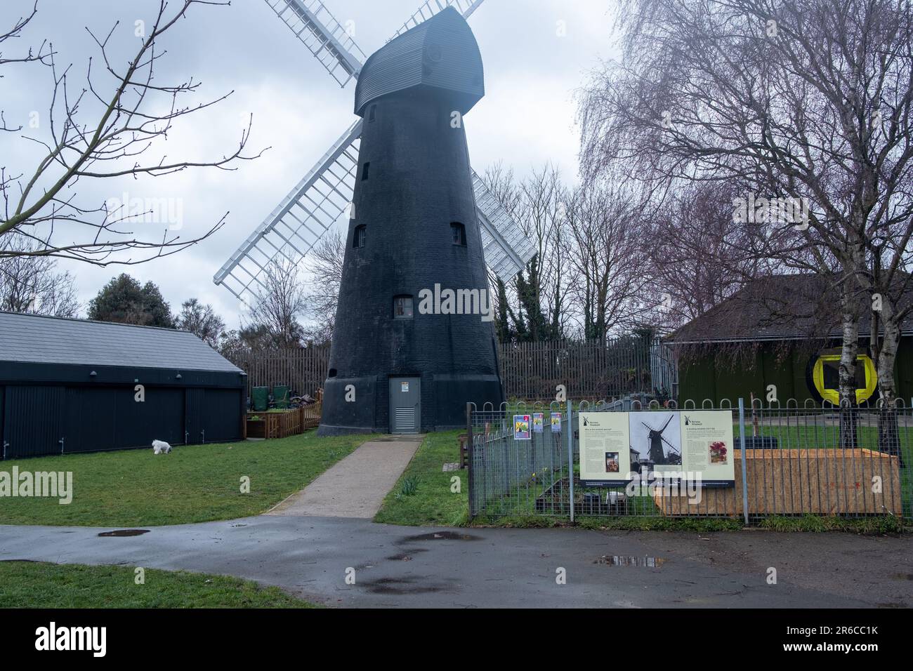 Londres, Brixton- 10 mars 2023 : le moulin à vent de Brixton, un bâtiment historique et historique et une attraction touristique à Lambeth, dans le sud de Londres Banque D'Images
